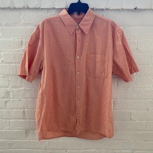 Old Navy Orange Short-Sleeve Button Down